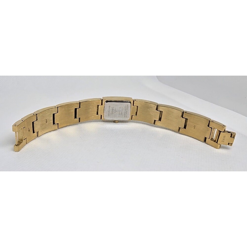 Women's Elgin White Mother Pearl Dial Crystal Accents On Bracelet Band Watch 04 - Picture 7 of 8